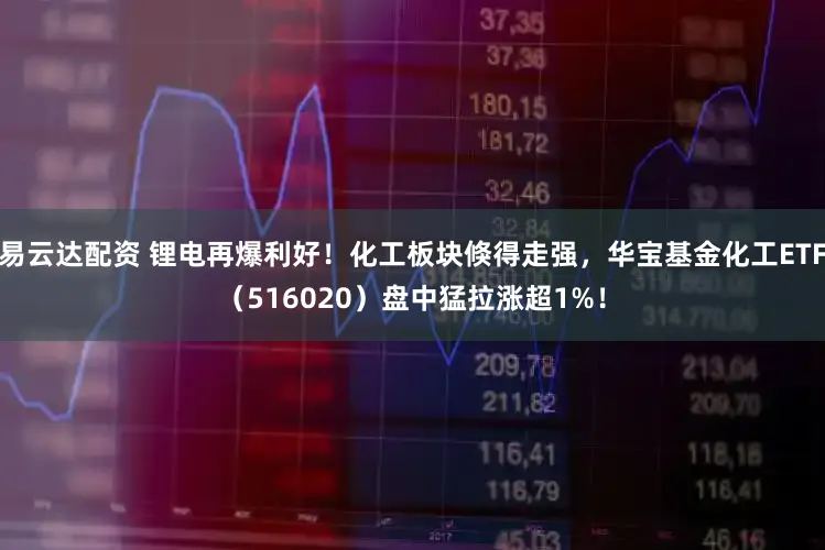 易云达配资 锂电再爆利好！化工板块倏得走强，华宝基金化工ETF（516020）盘中猛拉涨超1%！