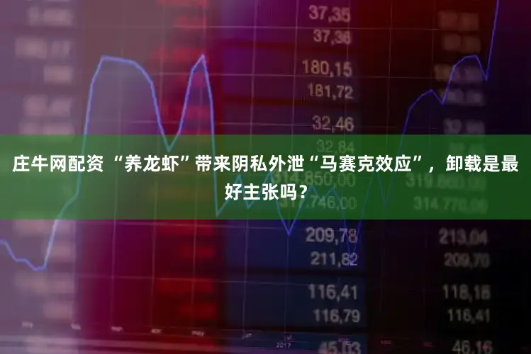 庄牛网配资 “养龙虾”带来阴私外泄“马赛克效应”，卸载是最好主张吗？