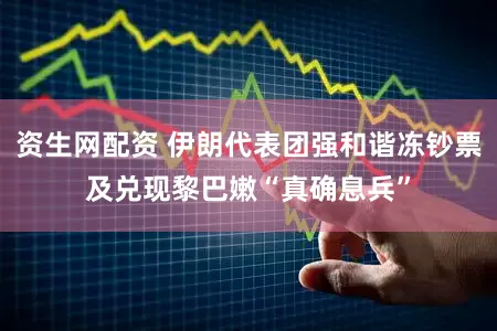 资生网配资 伊朗代表团强和谐冻钞票及兑现黎巴嫩“真确息兵”