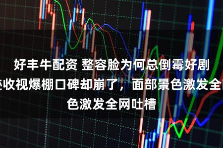 好丰牛配资 整容脸为何总倒霉好剧?古迹收视爆棚口碑却崩了,面部景色激发全网吐槽