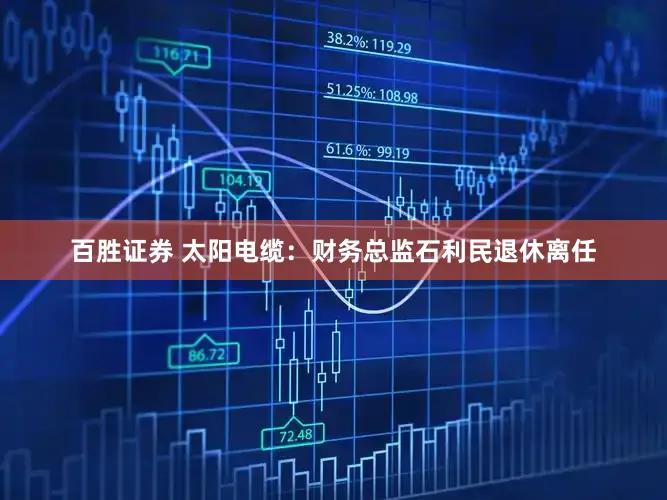 百胜证券 太阳电缆：财务总监石利民退休离任